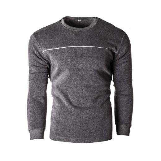 Bluza męska bez kaptura 2112 - antracyt ze sklepu Risardi w kategorii Bluzy męskie - zdjęcie 153531412