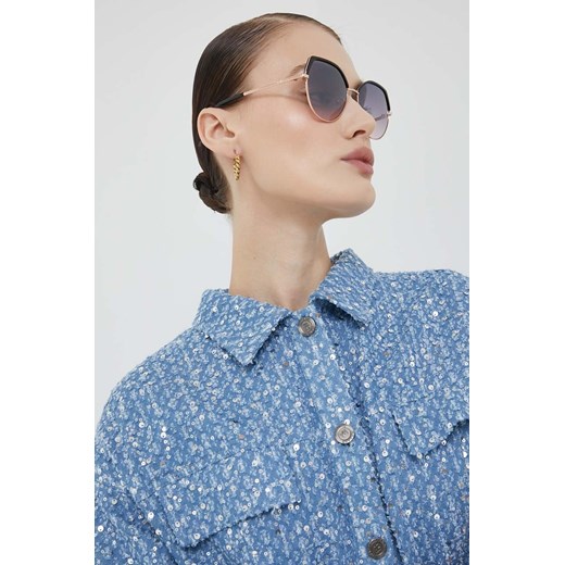 Guess okulary przeciwsłoneczne damskie kolor czarny Guess 58 ANSWEAR.com