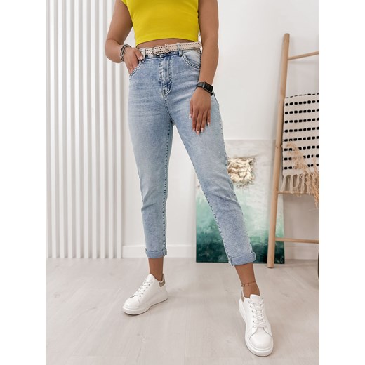 spodnie huelva jasno jeansowe xl/42 ze sklepu UBRA w kategorii Jeansy damskie - zdjęcie 153551593