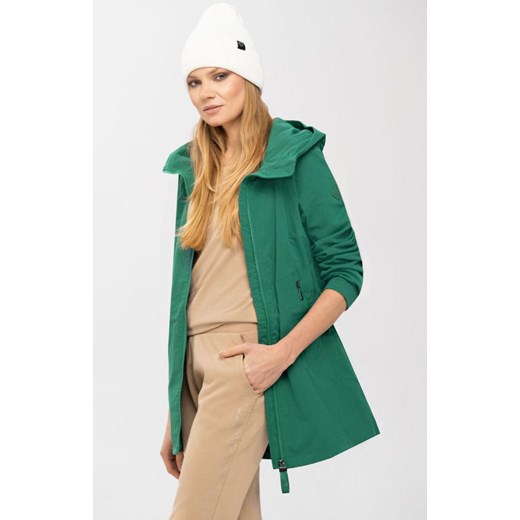 Luźna kurtka damska z wydłużonym tyłem w kolorze zielonym J-BILLIE, Kolor zielony, Rozmiar XS, Volcano ze sklepu Primodo w kategorii Kurtki damskie - zdjęcie 153574593