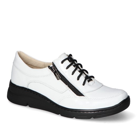 Półbuty Helios 410 Białe lakier ze sklepu Arturo-obuwie w kategorii Półbuty damskie - zdjęcie 153630031