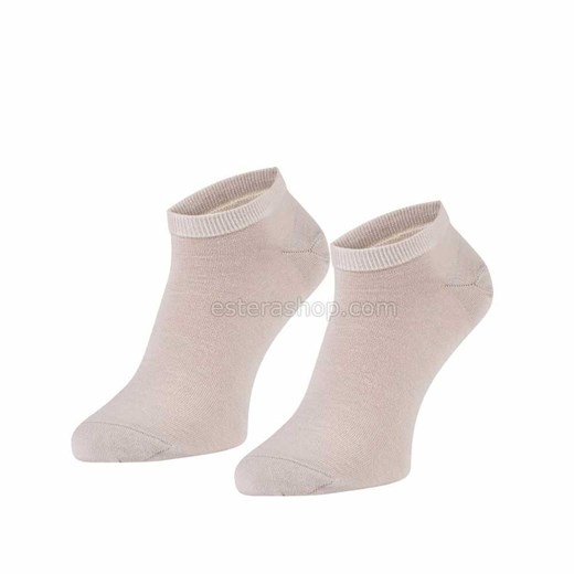Stopki z wełny merynosa ecru Regina Socks 39-42 Estera Shop