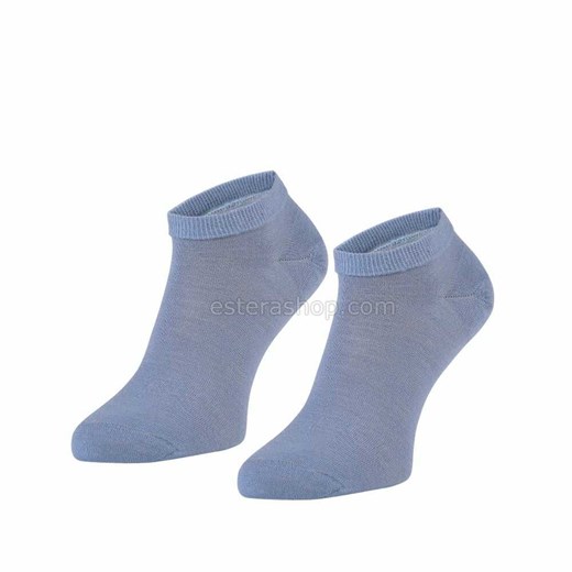 Stopki z wełny merynosa błękitne Regina Socks 35-38 Estera Shop