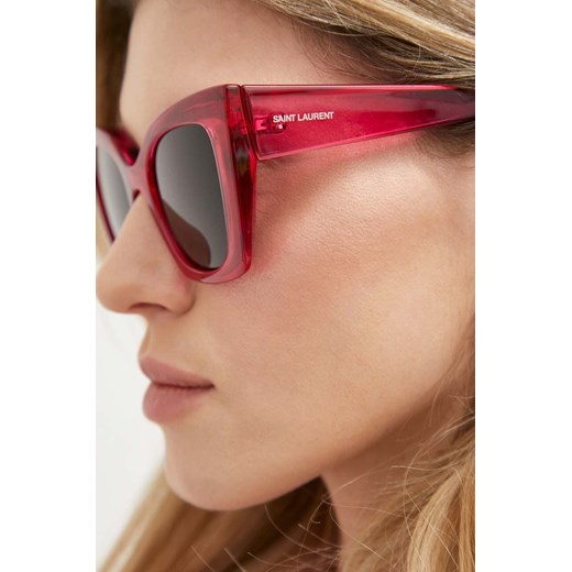 Saint Laurent okulary przeciwsłoneczne damskie kolor różowy Saint Laurent 51 ANSWEAR.com