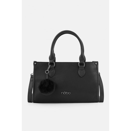 Czarna mini shopperka Nobo z pomponem Nobo Uniwersalny NOBOBAGS.COM