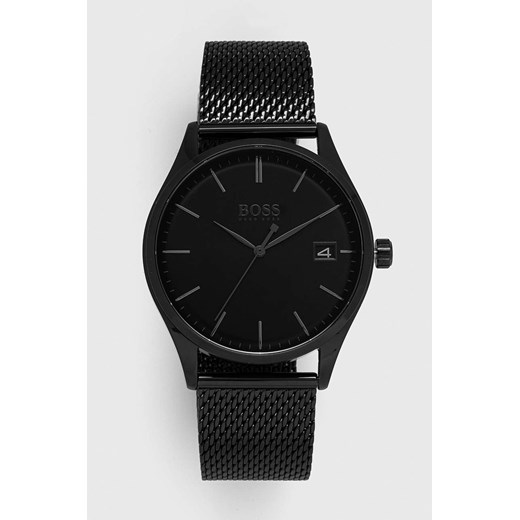 BOSS zegarek 1513877 męski kolor czarny ONE promocyjna cena ANSWEAR.com
