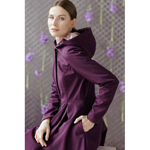 Wodoodporny długi fioletowy płaszcz dla kobiet| 'Ruby Purple' (S, Purple) Rainsisters S Sasski