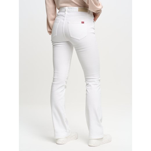 Jeansy damskie BIG STAR białe casual