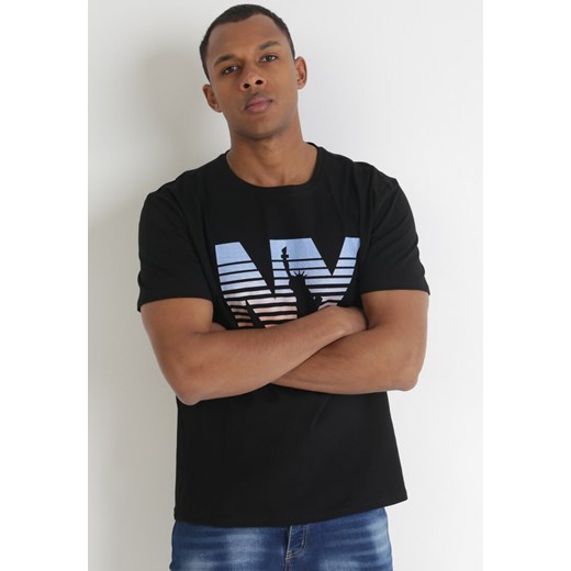 T-shirt męski Born2be z krótkimi rękawami