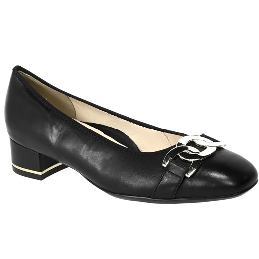 Czółenka Ara 12-11806-01 Nappa Soft Schwarz Czarne Skórzane Ara 39 okazja EuroButy.com.pl