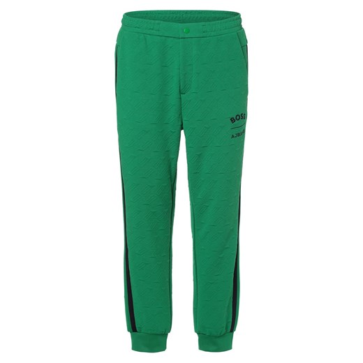 BOSS Green Spodnie Mężczyźni zielony jednolity ze sklepu vangraaf w kategorii Spodnie męskie - zdjęcie 153783753