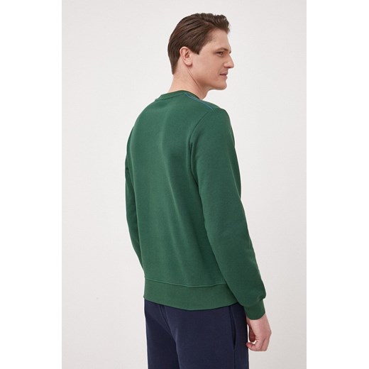 Bluza męska Lacoste zielona w nadruki bawełniana 