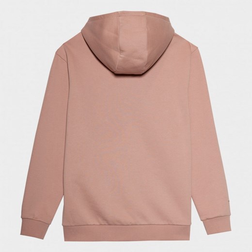 Męska bluza dresowa nierozpinana z kapturem OUTHORN OTHSS23TSWSM320 - koralowa ze sklepu Sportstylestory.com w kategorii Bluzy męskie - zdjęcie 153793772