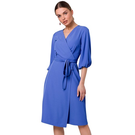 Sukienka Stylove z dekoltem w literę v mini rozkloszowana luźna elegancka 