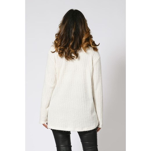 Sweter "Gural" w kolorze białym Plus Size Company 50/52 okazja Limango Polska