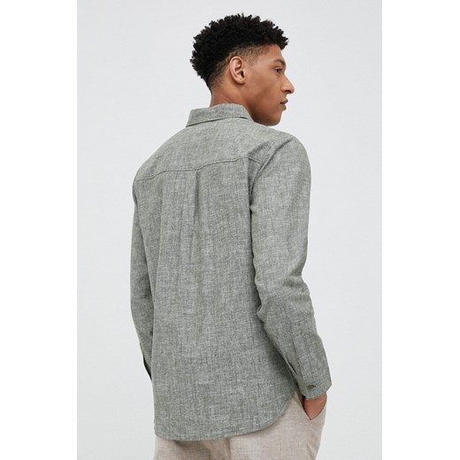 Jack Wolfskin koszula męska kolor zielony regular z kołnierzykiem klasycznym Jack Wolfskin XXL ANSWEAR.com