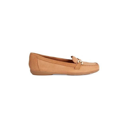 Geox mokasyny zamszowe D ANNYTAH MOC damskie kolor brązowy na płaskim obcasie D84BMA 00021 C5006 ze sklepu ANSWEAR.com w kategorii Mokasyny damskie - zdjęcie 154085171