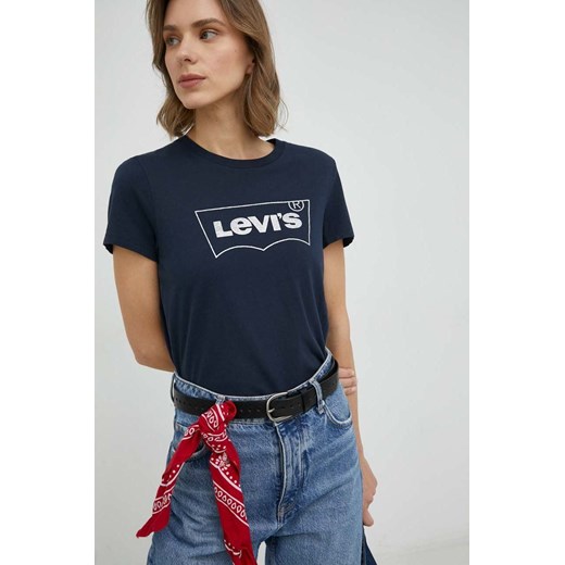 Levi&apos;s t-shirt bawełniany kolor granatowy XS ANSWEAR.com