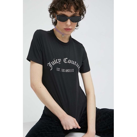 Juicy Couture t-shirt bawełniany kolor czarny Juicy Couture S ANSWEAR.com
