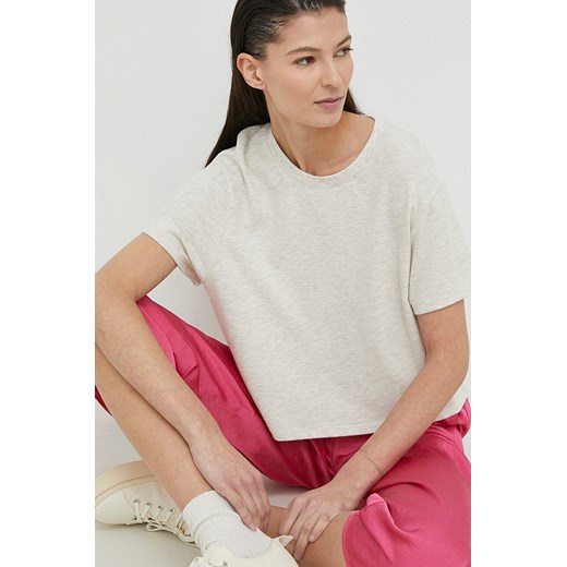 American Vintage t-shirt damski kolor szary ze sklepu ANSWEAR.com w kategorii Bluzki damskie - zdjęcie 154091683