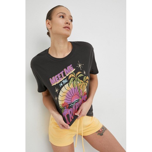 Billabong t-shirt bawełniany kolor szary Billabong S ANSWEAR.com