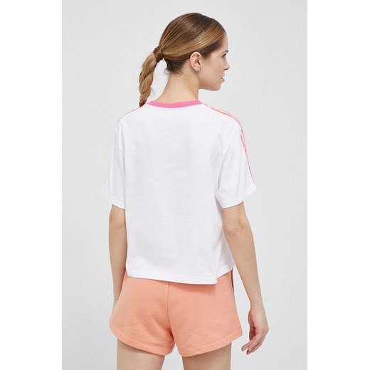 adidas t-shirt damski kolor biały XL ANSWEAR.com