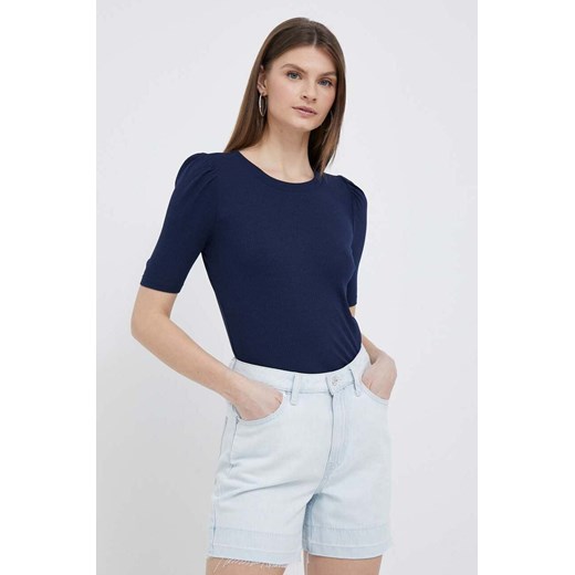 Lauren Ralph Lauren t-shirt damski kolor granatowy ze sklepu ANSWEAR.com w kategorii Bluzki damskie - zdjęcie 154095334