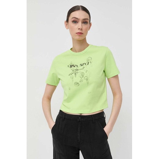 Miss Sixty t-shirt damski kolor zielony ze sklepu ANSWEAR.com w kategorii Bluzki damskie - zdjęcie 154095862