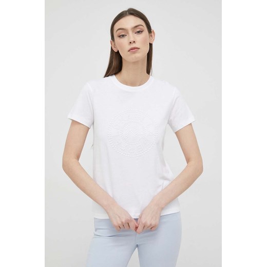 Karl Lagerfeld t-shirt bawełniany kolor biały Karl Lagerfeld S ANSWEAR.com