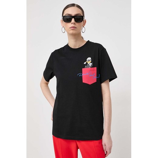 Karl Lagerfeld t-shirt bawełniany x Disney kolor czarny Karl Lagerfeld M ANSWEAR.com