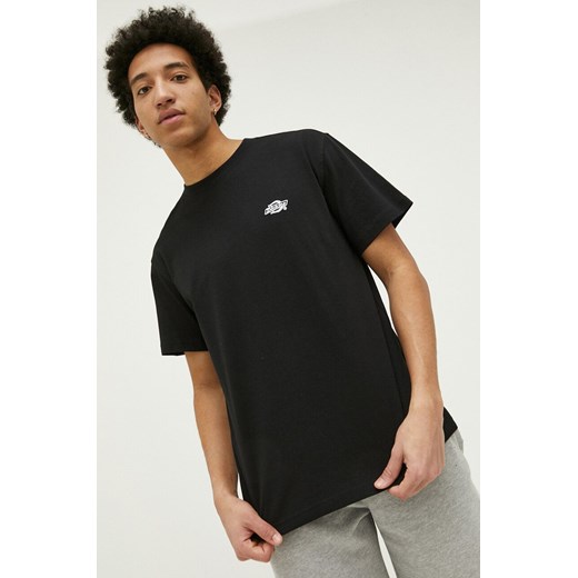 Dickies t-shirt bawełniany kolor czarny z aplikacją DK0A4YAIBLK1-BLACK ze sklepu ANSWEAR.com w kategorii T-shirty męskie - zdjęcie 154096491