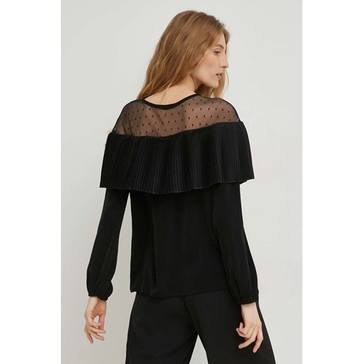 Answear Lab bluzka X kolekcja limitowana SISTERHOOD damska kolor czarny gładka Answear Lab S ANSWEAR.com