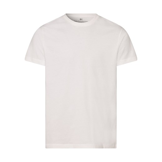Nils Sundström T-shirt męski Mężczyźni Bawełna écru jednolity ze sklepu vangraaf w kategorii T-shirty męskie - zdjęcie 154108252