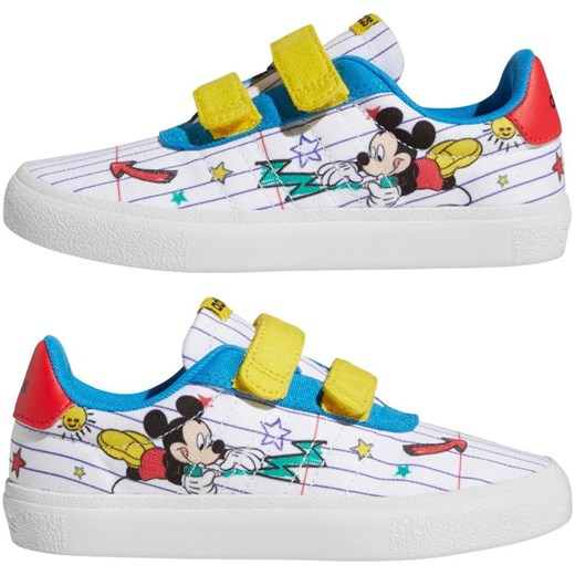 Buty dziecięce na rzepy Adidas Disney Mickey Mouse Vulc Raid3r Shoes GZ3316 31,5 wyprzedaż ansport