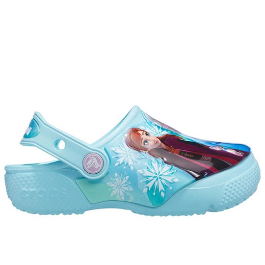 Klapki Crocs Toddler Fun Lab Disney Frozen II Clog 206804-4O9 - niebieskie ze sklepu streetstyle24.pl w kategorii Klapki dziecięce - zdjęcie 154162271