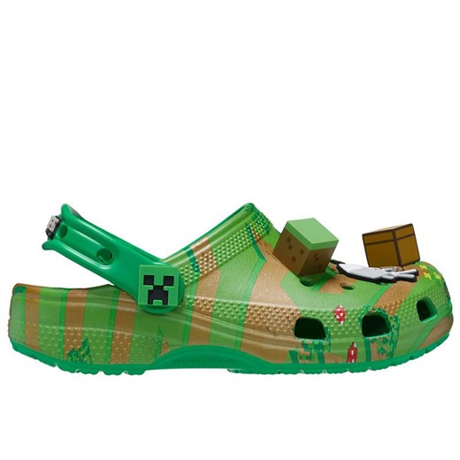 Klapki Crocs Kid's Minecraft Elevated Clog 208473-90H - zielone Crocs 32-33 streetstyle24.pl