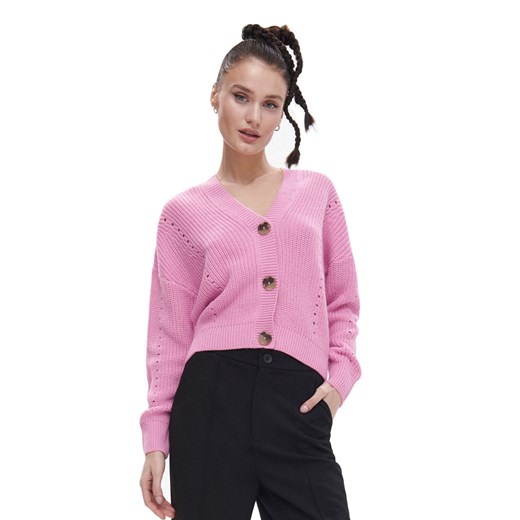 Cropp - Różowy kardigan - Różowy Cropp L wyprzedaż Cropp