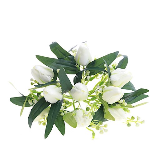 Bukiet kwiatowy Tulipan biały /KW1 LOK H2 K100/ ze sklepu Pantofelek24.pl w kategorii Dekoracje - zdjęcie 154167844