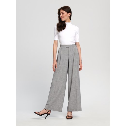 Sinsay - Koszulka ze stójką - Biały Sinsay L Sinsay