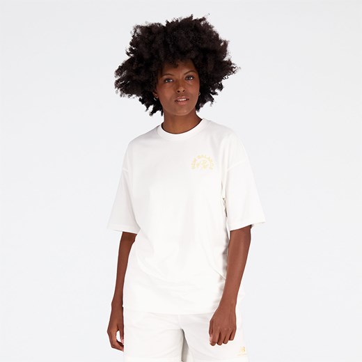 Koszulka damska New Balance WT31555SST – biała ze sklepu New Balance Poland w kategorii Bluzki damskie - zdjęcie 154175644