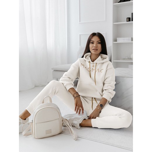 Komplet dresowy spodnie + bluza OLLA - ecru Magmac one size okazja magmac.pl