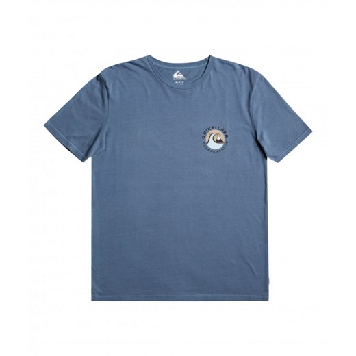 Męski t-shirt z nadrukiem Quiksilver Pastime Paradise - niebieski ze sklepu Sportstylestory.com w kategorii T-shirty męskie - zdjęcie 154180854