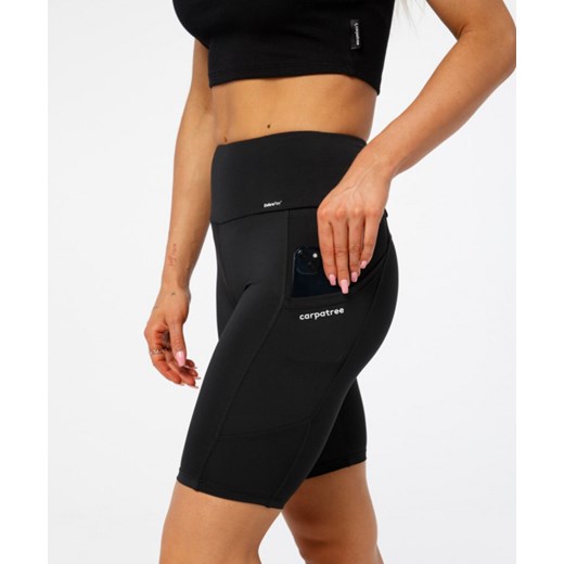 Damskie legginsy krótkie Carpatree Woman Libra Pocket Biker - czarne Carpatree M Sportstylestory.com
