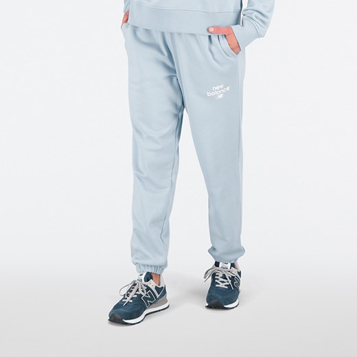 Spodnie damskie New Balance WP31508LAY – niebieskie ze sklepu New Balance Poland w kategorii Spodnie damskie - zdjęcie 154194061