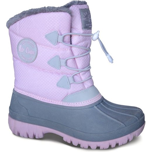 Lee Cooper buty zimowe dziecięce fioletowe sznurowane 