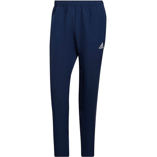 Niebieskie spodnie męskie Adidas sportowe jesienne 