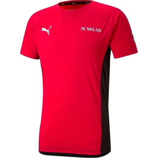 Puma t-shirt męski z krótkim rękawem czerwony w sportowym stylu 