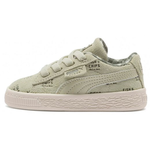 Buty Suede Green Fish & Chips TinyCottons Jr Puma ze sklepu SPORT-SHOP.pl w kategorii Trampki dziecięce - zdjęcie 154239450