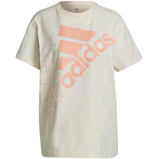 Koszulka damska Brand Love Slanted Adidas ze sklepu SPORT-SHOP.pl w kategorii Bluzki damskie - zdjęcie 154247220