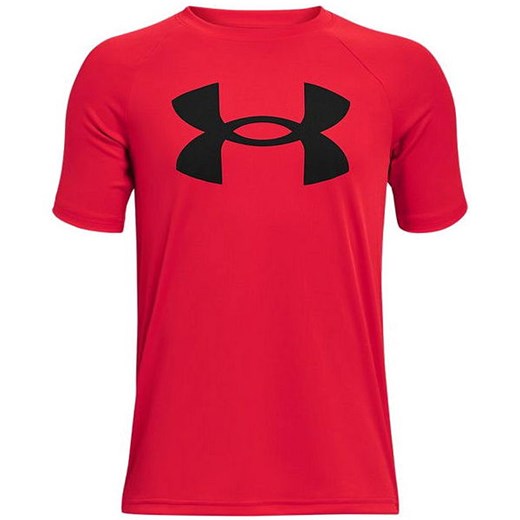 T-shirt chłopięce Under Armour w nadruki czerwony z krótkim rękawem 